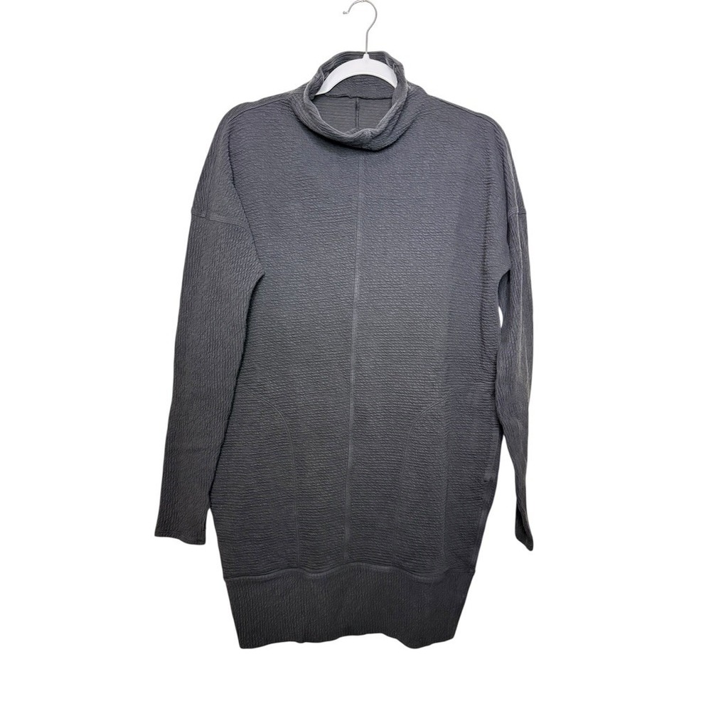 Lululemon Call for Cozy Dress Sweater Dress Gray Size 8 Stretch Sweat Wicking